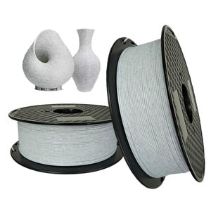 Tarama 3D yazıcı 1.75mm Petg Mermer Filament 1kg 500g 250g Seçmek için 3D Filament Taş Makaralı Malzemeler Gibi Baskı Yok Kabarcık yok