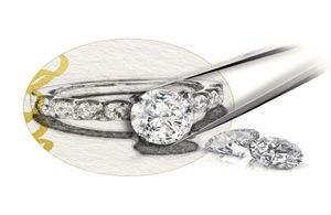 Customize You Own Engagement Ring 03ct12ct Moissanite Diamond Ruby Emerald Sapphire Ring 9K 10K 14K 18K Gold 2011101738325