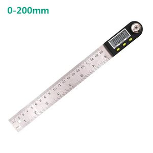 200 mm 300mm 500 mm digital vinkel Ruler Finder mätare Protractor Inclinometer Goniometer elektronisk vinkelmätare rostfritt stål