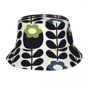 ベレー帽Orla Kiely Bucket Hat Panama Children Bob Hats Outdoor Hip Hop Fisherman for Summer Fishing Unisex Caps