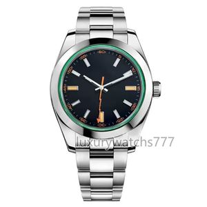 New Automatic Mechanical Mens Watch Mens Sports Watch Black White Number Dial Sapphire Glass Watches Stainless Steel Exp Male