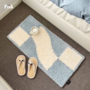 Современный простой простые квадратные стекающиеся ковровые покрытия домашнее украшение спальни кровабоковая одеяла гостиная плавающие подоконники.