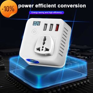 Novo 150W Car Power Inverter 12V a 220V Digital Converter Auto Charger Converter Adapter Modified Onda Senoidal Universal Socket Auo