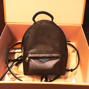 PU Leather designer backpack designers brown palm womens back pack small school fashion classical outdoor portable flower letter designer bag for men XB018 Q2