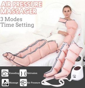 3 Modi Air Chambers Leg Compressie Massager Vibratie Infrarood Therapie Arm Taille Pneumatische lucht Wraps Relax Pain Relief Massage2938345