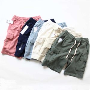 Summer New Couple Style High Weight Water Wash Cotton Knitted Work Wear Casual Shorts Fashion Loose Multi Pocket Men's{category}