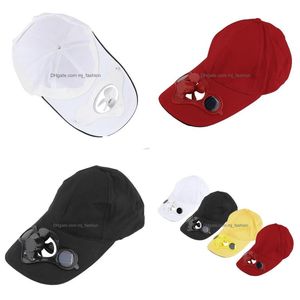 Wide Brim Hats Bucket Wholesalesummer Sport Outdoor Hat Cap With Solar Sun Power Cool Fan For Cycling Arrival Drop Delivery Fashio Dhifo