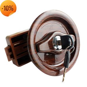 New RV Accessories Bathroom Door Lock Brown With 2 Keys Motorhome Boat Marine Caravan RV Camper Van Trailer Wood Truck Styling