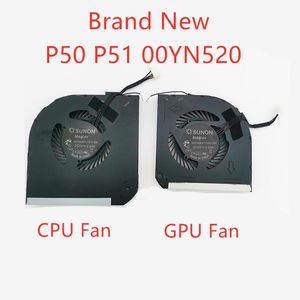 Pads New Laptop CPU GPU Cooling Fan Cooler Radiator For Lenovo ThinkPad P50 P51 00YN520 MG75090V1C010S9A MG75090V1C020S9A