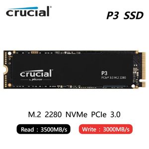 新しいオリジナルの重要なP3 PCIE 3.0 NVME M.2 2280 SSD 500GB 1TB 2TB 4TBを駆動する