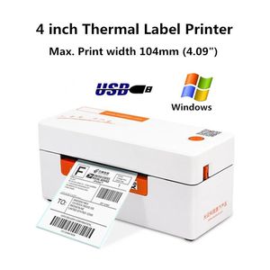 Printers KM202 Express Waybill Shipping Label 4 Inch Product Barcode QR Code Sticker 48104 MM USB Thermal Printer Suitable For Windows