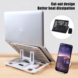Stand Laptop Stand Notebook Foldable 8 Levels Adjustable Plastic Phone Holder Accessories Portable LapTop Base For Ipad Macbook