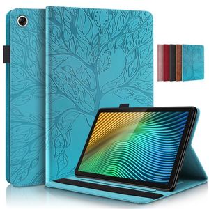 Fall fall för Realme Realmi Pad RealMepad Mini 2022 3D Tree Prossed Flip Stand Soft TPU tillbaka för Realme Pad Mini Tablet Cover + Pen