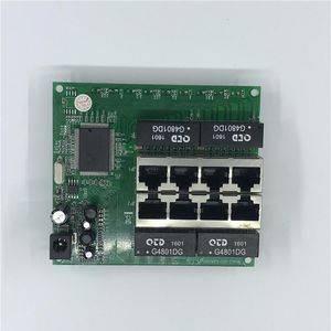 Switches OEM PBC 8Port Gigabit Ethernet Switch 8Port with 8 pin way header 10/100/1000m Hub 8way power pin Pcb board OEM screw hole