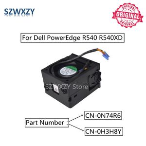 PADS SZWXZY ORIGINAL CPU -fläkt N74R6 H3H8Y för Dell PowerEdge R540 R540XD Server Cooling Fan Assembly 0N74R6 0H3H8Y CN0N74R6 CN0H3H8Y