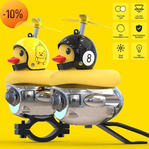 New Cool Motorcycle LED Headlight Spot Light con vento rotto Anatra gialla con casco Luce anabbagliante Lampadina Luce ausiliaria