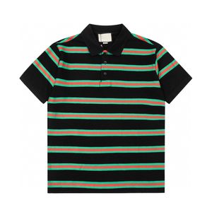 2023 Tasarımcı Stripe Polo Gömlek Tişörtleri Yılan Polos Arı Çiçek Çiçek Yüksek Sokak Moda At Polo Lüks T-Shirt#05