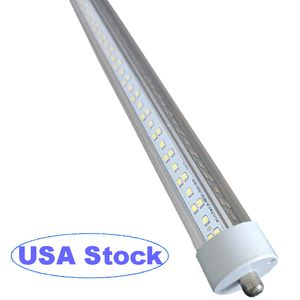 8ft LED-rörljus, T8 8ft LED-glödlampor 144W 6500K Cool White FA8 BASE Ledtube Lights Fluorescerande glödlampor Ersättning 18000LUMENS, Dual-end Powered Usalight