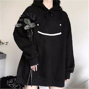 Kvinnors hoodies tröjor drömmer Wastaken Plus Size Unisex Harajuku Men/Women Long Sleeve Streetwear Clothes Gothic Fashion Kpop Wram