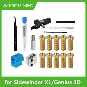 Scanning Extruder Kit with Volcano Nozzles Handle Thermistor Throat Compatible with Artillery Sidewinder X1 Genius 3D Printer