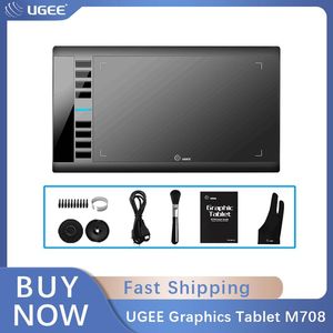 Tabletki Ugee Graphics Tablet Android Ugee M708 Digital Rysowanie Grafika Tablet 8192 Poziomy tablet graficzny do rysowania wysyłka
