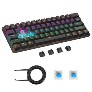 Combos CK61 61 Taste Mechanische Tastatur USB Wired LED Backlit Achse Gaming Mechanische Tastatur für Win2000/ XP/ Vista/ Win7/ Win8/ Win10