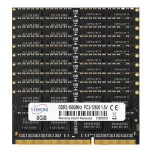 RAMS DDR3 10PIECES 8GB 4GB PC3 1066 1333 1600 1866 MHz Laptop Memória 12800 10600 2G 4G 8G PC RAM Memoria DDR3 Notebook
