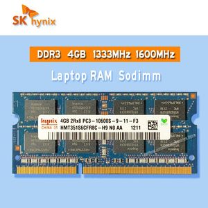 Rams SK Hynix DDR3 4GB 1333 MHz 1600MHz Ram Sodimm Laptop Pamięć PC3 8500S 10600S 12800S