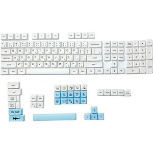 Accessories 138 Keys XDA PBT Keycaps For Cherry MX Switch Mechanical Keyboard Dye Subb Sea Salt Theme Blue White Personalized Keycap