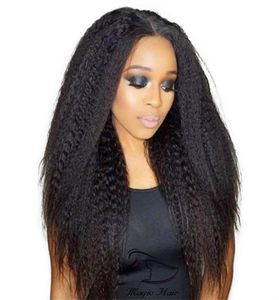 360 perucas de cabelo humano de renda completa 8a Virgem Peruvian Hair Kinky Straight Afro Lace Wigs Para Mulheres Negras Baby Hair Ship5932770