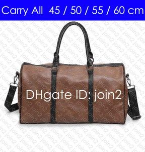 CARRY ON ALL BANDOULIERE 60 55 50 45 cm Designer Womens Mens Travel Duffle Duffel Bag Luxury Rolling Softsided Luggage Set Suitcas9592023