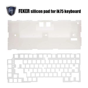 Pad para combos feker ik75pro silicone para ik75pro qmk teclado mecânico kit diy 2pcs som amortens chaphe sheet soft bloco de teclado acessório