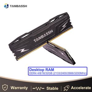 Rams kylflänsminne DDR4 4GB 8GB 16GB RAM 2133MHz 2400MHz 2666MHz Dram PC DIMM DESKTOP MED RADIATOR RAM Support X99