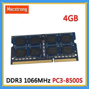 RAMSオリジナルの新しいPC38500S 4GB 1.5V DDR3 1066 MHz for MacBook Pro A1278 A1286 RAM SODIMM A1297ラップトップメモリ​​モジュールPC3L12800S
