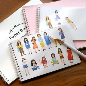 Çift Taraflı Sketchbook Bant Çıkartma Koleksiyonu Bobin Notebook Çizim Yayın Kağıt Yaratıcı Çıkartmalar Depolama Kitabı