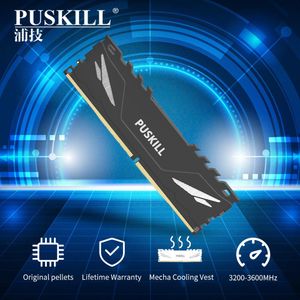 Rams Puskill Udimm Memory DDR4 DDR3 4GB 8GB 16GB 1333MHz 1600MHz 2666MHz 2400MHz 2133MHz Reg ECC Cooling Vest Desktop Ram