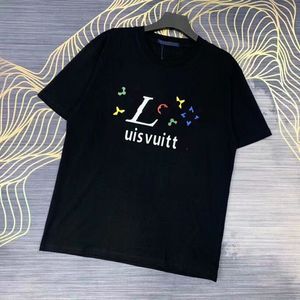 mens t shirt designer t shirt mens tees pure cotton breathable simple and versatile light luxury and trendy couple's same clothing