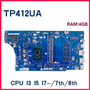 Scheda madre TP412UA Laptop Madono per Asus VivoBook Flip14 TP412 SF4100 V4000 Mainboard W/I58250U I78550U I77500U I57200U 4GB RAM