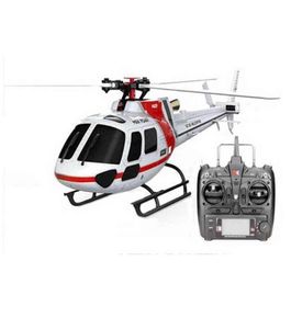 Com 2 baterias originais xk k123 6ch sem escova AS350 escala 3d6g System RC Helicopter RTF Upgrade Wltoys v931 Toy de presente 2111309016572