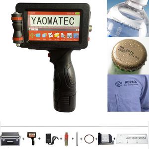 Skrivare Yaomatec 25 Språk Variabel 12,7 mm Online QR Streckkod Nummer Expiry Datumetikett Hand Jet Handheld Thermal Inkjet Printer