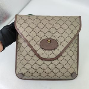 Spegel kvalitet guicci designer väskor neo vintage messenger äkta läder handväskor dubbel g lyx kvinnor svart axel väska korsbodi mode tote mens koppling väska