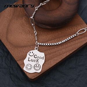 Chains Mewanry 925 Sterling Silver Sweater Necklace For Women Trend Vintage Party Good Luck Pendant Couples Jewelry Birthday Gifts