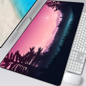 Rests Digital Art Moon Mouse Pad Large Gamer Mausepad DeskMat Computer Gaming Accessories Art Carpet 90x40 Play Mats Anime Office Mat