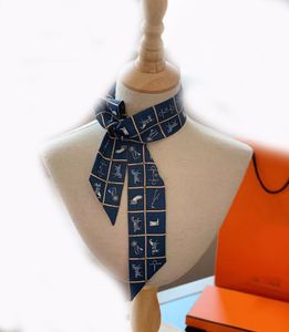 Lenços de luxo design de designer de luxo lenço de mulher, lenços de bolsa de moda, gravatas, feixes de cabelo, material de seda Tamanho: 7*120cm
