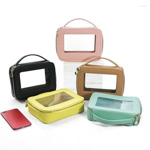 Cosmetic Bags Bag Fashion Waterproof Toiletry Colorful Portable Makeup Storage Organizer Clear PVC Wash
