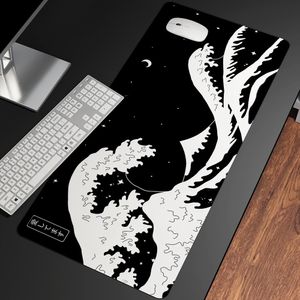 Pads Great Wave Off Art Large Size Mouse Pad Natural Rubber PC Computer Gaming Mousepad Desk Mat Locking Edge for CS GO LOL