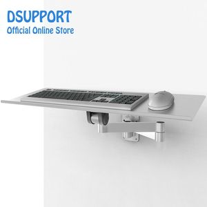 Pads Dual use monitor and keyboard tray Wall mount foldable keyboard tray holder size 61*19.5cm wall mount Keyboard Tray