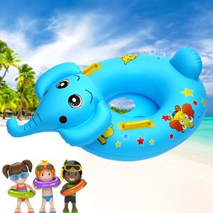 Sand Play Water Fun Baby Swimming Pool Rings Seat Cute Roblatable Swim Ring Float Sitt Swim Circle med dubbelt handtag för Baby Toddlers Pool Bathtub 230526