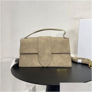 Other Bags 2022 Top Designer Womens Vintage Handbags Underarm Frosted Suede One Shoder Luxury Handheld Wallet Drop Delivery Lage Acce Dh46Y