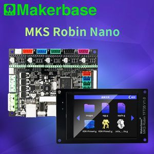 Tarama Makerbase MKS Robin Nano V1.2 32bit Kontrol Kartı 3D Yazıcı Parçaları Desteği Marlin2.0 3.5 TFT Dokunmatik Ekran Önizleme GCODE